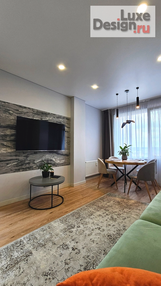 Дизайн интерьера двухкомнатной квартиры "Квартира с цветными акцентами 68,5кв.м " (фото 14)