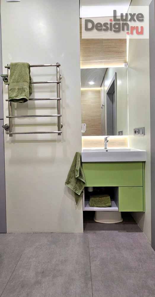 Дизайн интерьера двухкомнатной квартиры "Квартира с цветными акцентами 68,5кв.м " (фото 18)