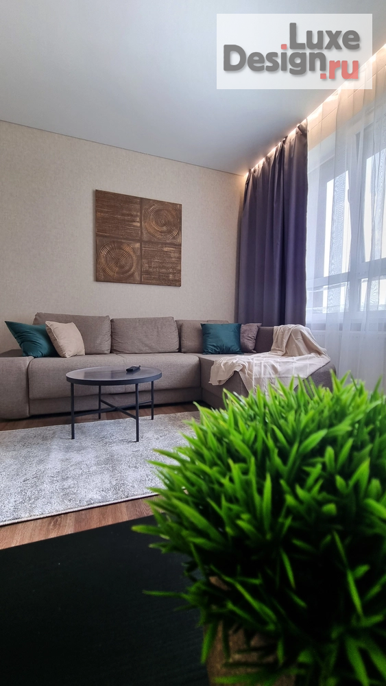 Дизайн интерьера двухкомнатной квартиры "Дизайн интерьера трехкомнатной квартиры "Интерьер квартиры 72 кв.м"" (фото 4)