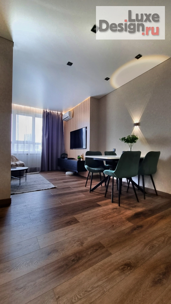 Дизайн интерьера двухкомнатной квартиры "Дизайн интерьера трехкомнатной квартиры "Интерьер квартиры 72 кв.м"" (фото 9)