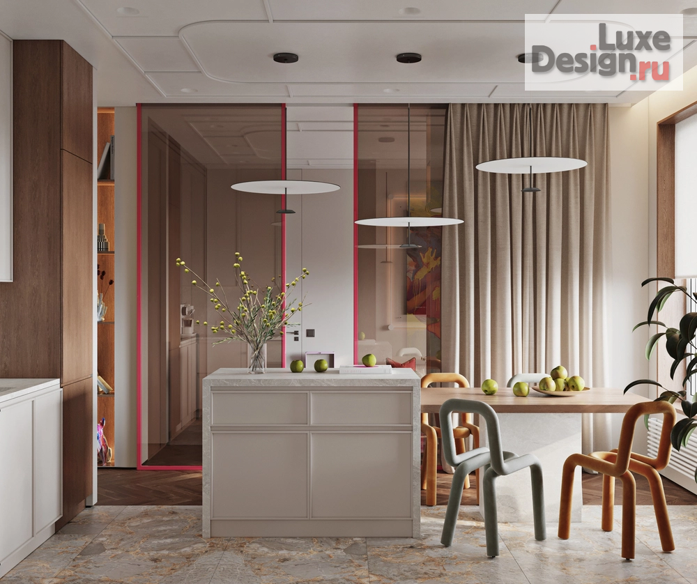 Дизайн интерьера квартиры " ⁠AMOREAMUR - жк Сердце столицы" (фото 9)