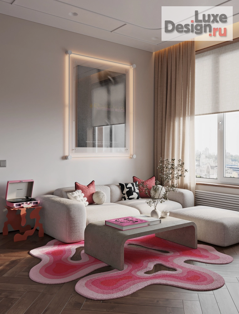 Дизайн интерьера квартиры " ⁠AMOREAMUR - жк Сердце столицы" (фото 2)