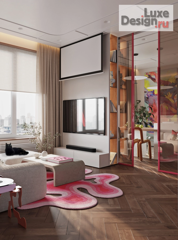 Дизайн интерьера квартиры " ⁠AMOREAMUR - жк Сердце столицы" (фото 11)