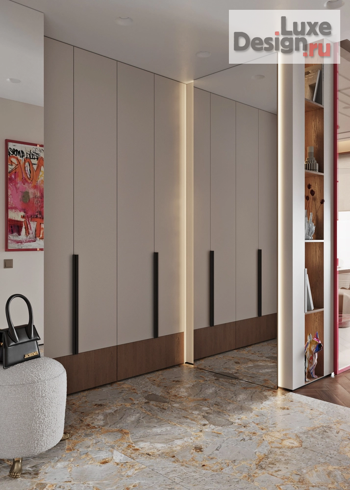 Дизайн интерьера квартиры " ⁠AMOREAMUR - жк Сердце столицы" (фото 4)