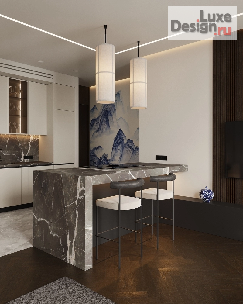 Дизайн интерьера квартиры "IKIGAI - жк Павелецкая сити" (фото 2) от дизайнера LIGHTHOUSE INTERIORS Дизайн интерьера квартиры "IKIGAI - жк Павелецкая сити" (фото 2)