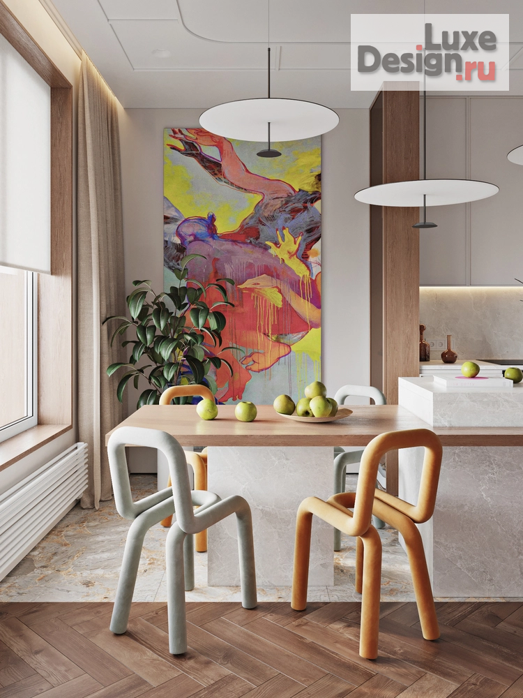 Дизайн интерьера квартиры " ⁠AMOREAMUR - жк Сердце столицы" (фото 7)