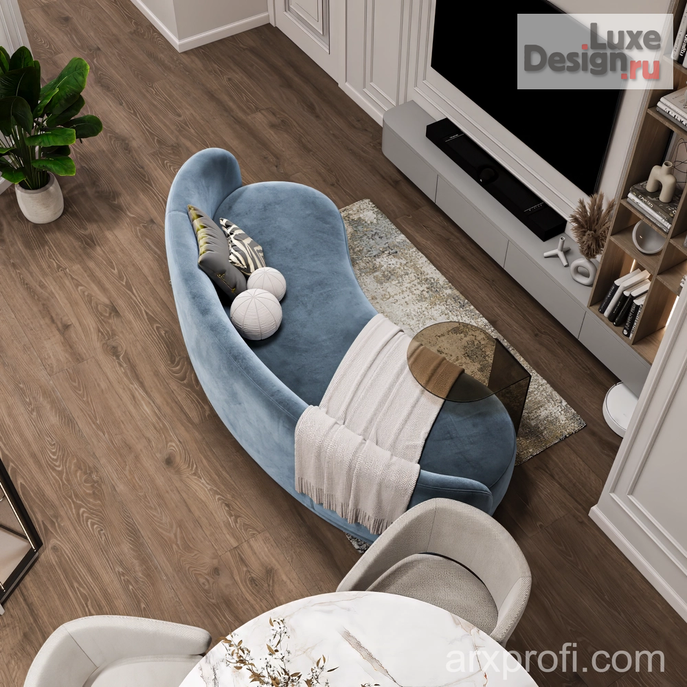 Дизайн интерьера квартиры "Проект интерьера квартиры 95 м2 в ЖК Riverside" (фото 11)