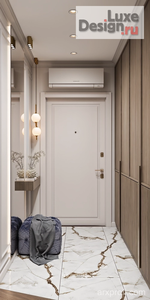 Дизайн интерьера квартиры "Проект интерьера квартиры 95 м2 в ЖК Riverside" (фото 1)