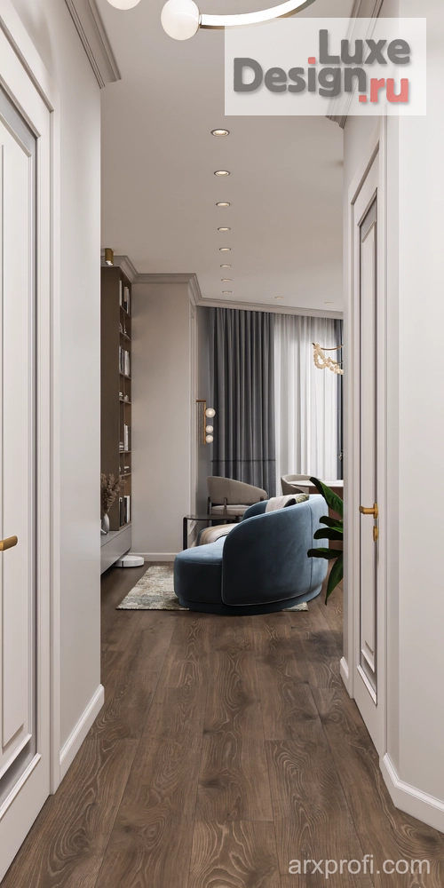 Дизайн интерьера квартиры "Проект интерьера квартиры 95 м2 в ЖК Riverside" (фото 3)