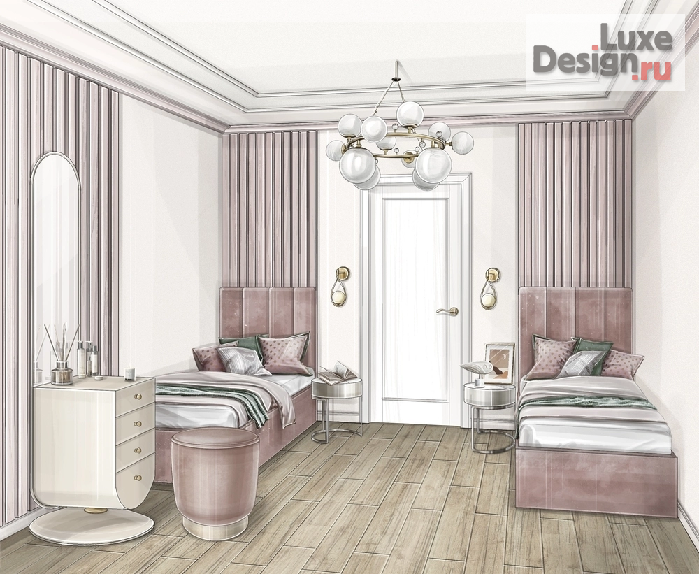 Дизайн интерьера квартиры "Квартира в стиле нео-классика" (фото 10)