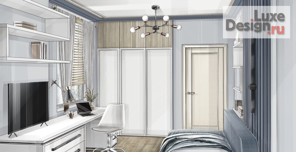 Дизайн интерьера квартиры "Квартира в стиле нео-классика" (фото 7)