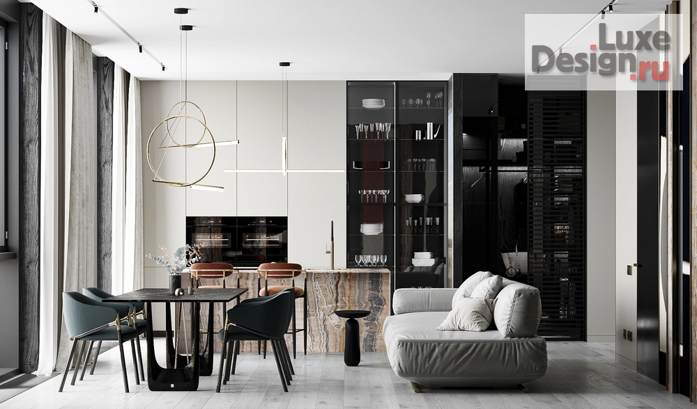 Дизайн интерьера трехкомнатной квартиры "ДИЗАЙН ИНТЕРЬЕРА КВАРТИРЫ В ЖК ФИЛИ СИТИ" (фото 2)