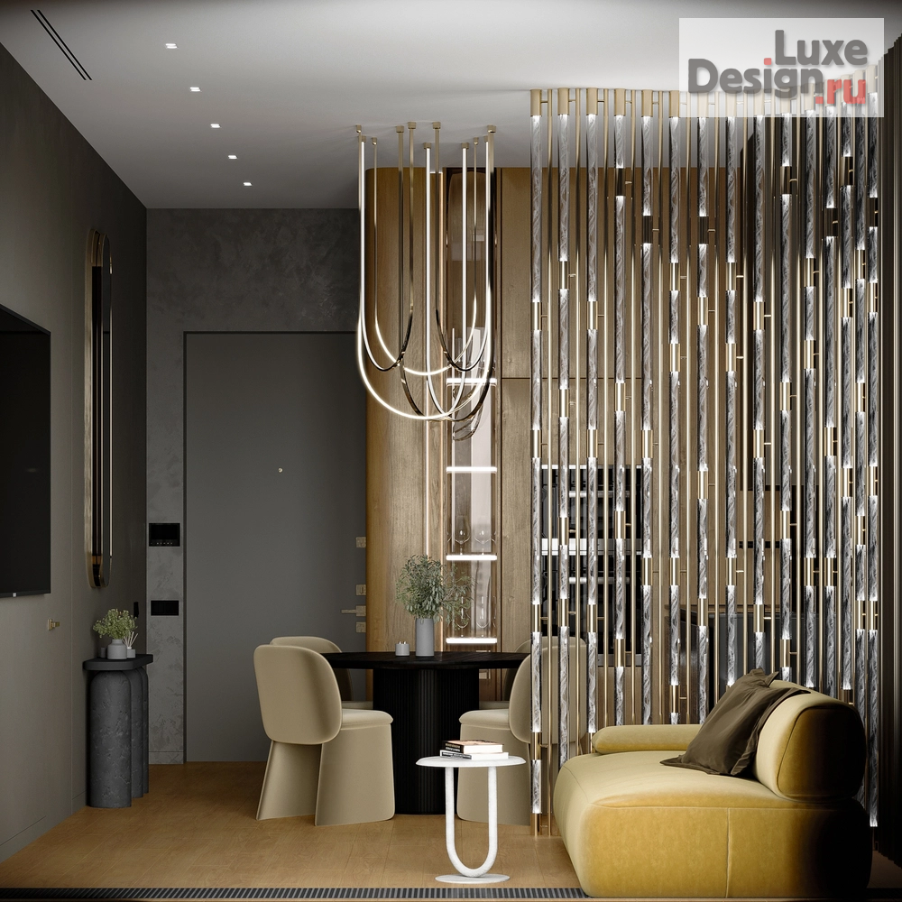 Дизайн интерьера двухкомнатной квартиры "ДИЗАЙН ИНТЕРЬЕРА 2-КОМНАТНЫХ АПАРТАМЕНТОВ В ЖК DORO MILLE" (фото 2)