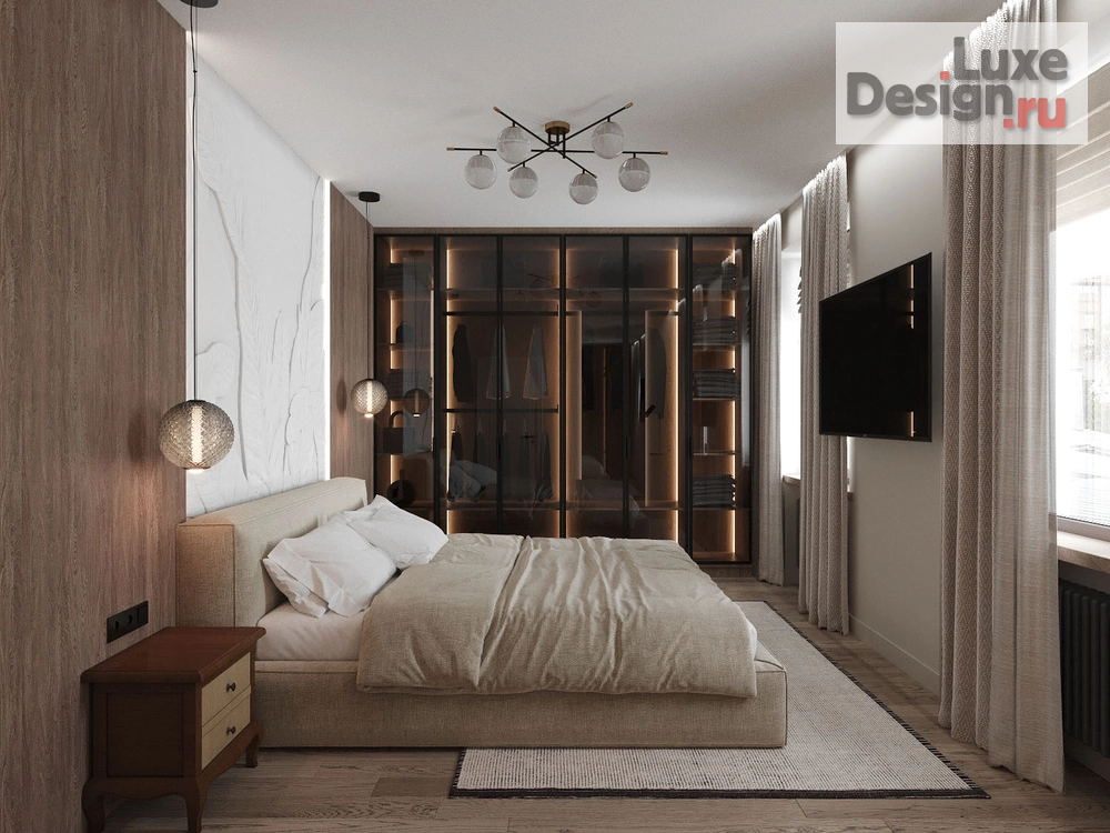 Дизайн интерьера двухкомнатной квартиры "дизайн интерьера в минимализме" (фото 3)