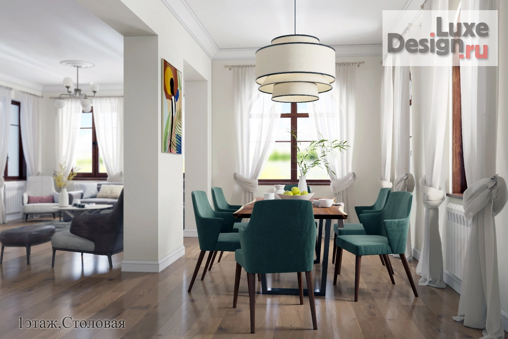 Дизайн интерьера частного дома "Крекшино" (фото 1)