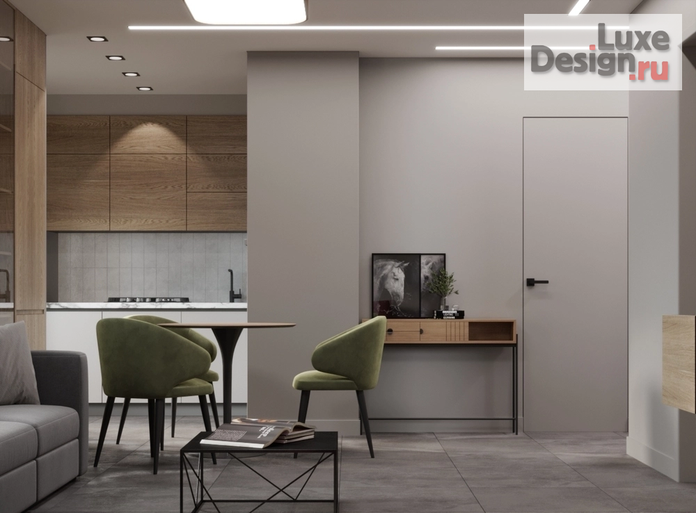 Дизайн интерьера двухкомнатной квартиры "Квартира для студента" (фото 3)