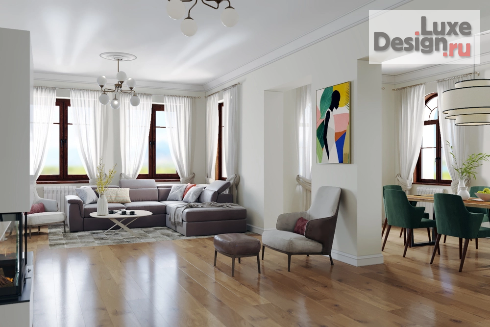 Дизайн интерьера частного дома "Крекшино" (фото 3)