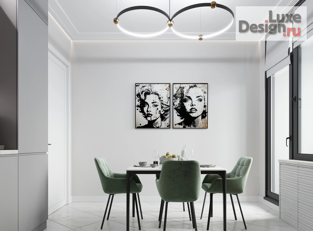 Дизайн интерьера двухкомнатной квартиры "Тушино Город на реке" (фото 10)