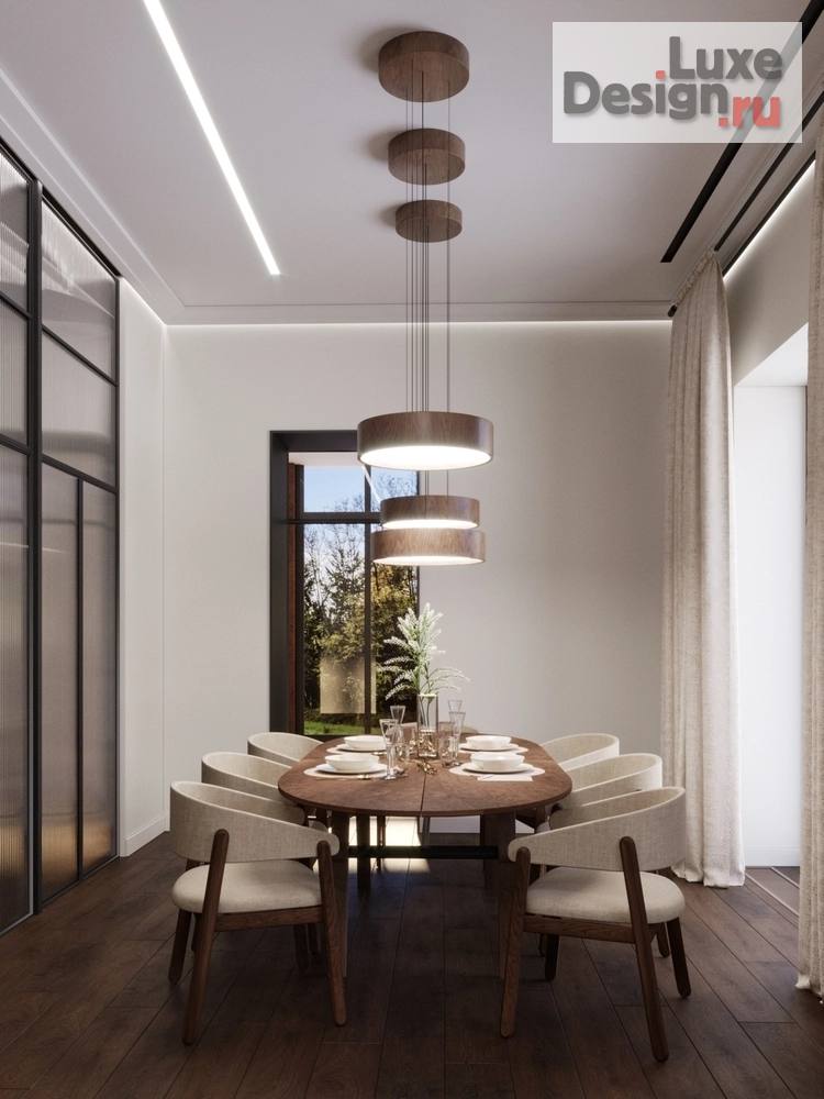 Дизайн интерьера загородного дома "Родники" (фото 6)