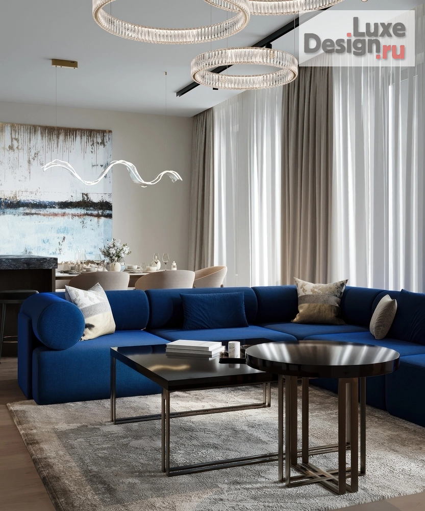 Дизайн интерьера четырехкомнатной квартиры "Квартира для семьи в ЖК Лаки" (фото 1)