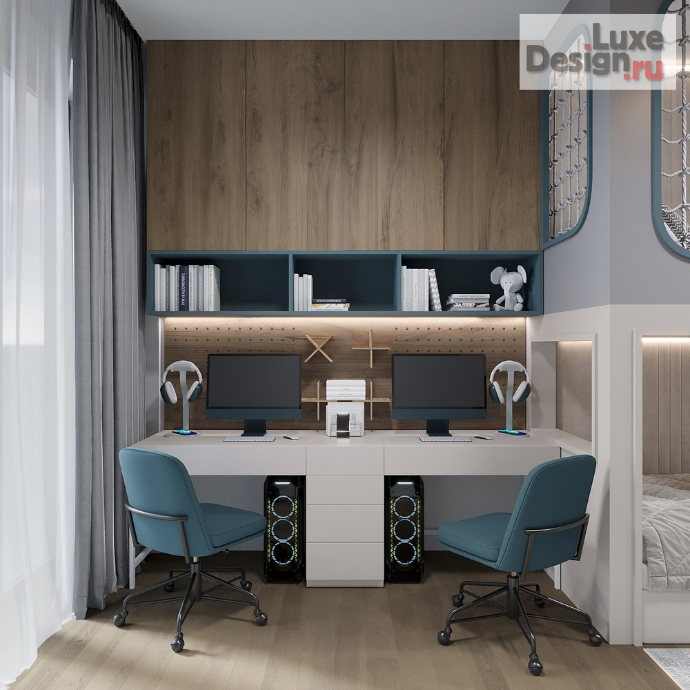 Дизайн интерьера четырехкомнатной квартиры "Квартира для семьи в ЖК Лаки" (фото 11)