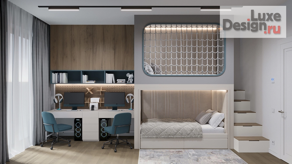 Дизайн интерьера четырехкомнатной квартиры "Квартира для семьи в ЖК Лаки" (фото 12)