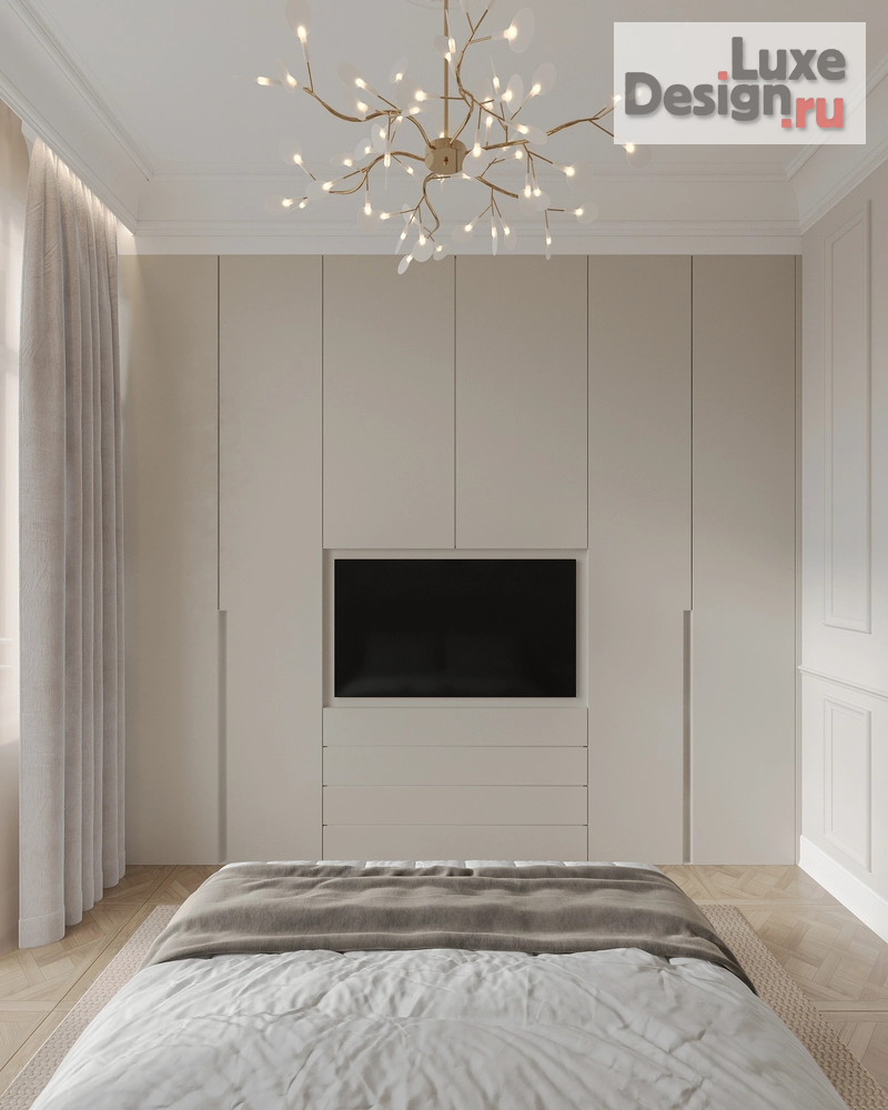 Дизайн интерьера четырехкомнатной квартиры "белое по белому" (фото 8)