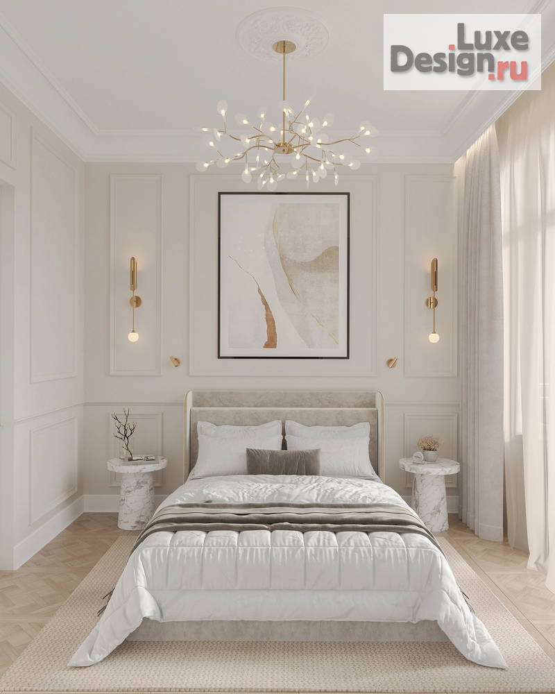 Дизайн интерьера четырехкомнатной квартиры "белое по белому" (фото 6) от дизайнера Марковский Борис Дизайн интерьера четырехкомнатной квартиры "белое по белому" (фото 6)