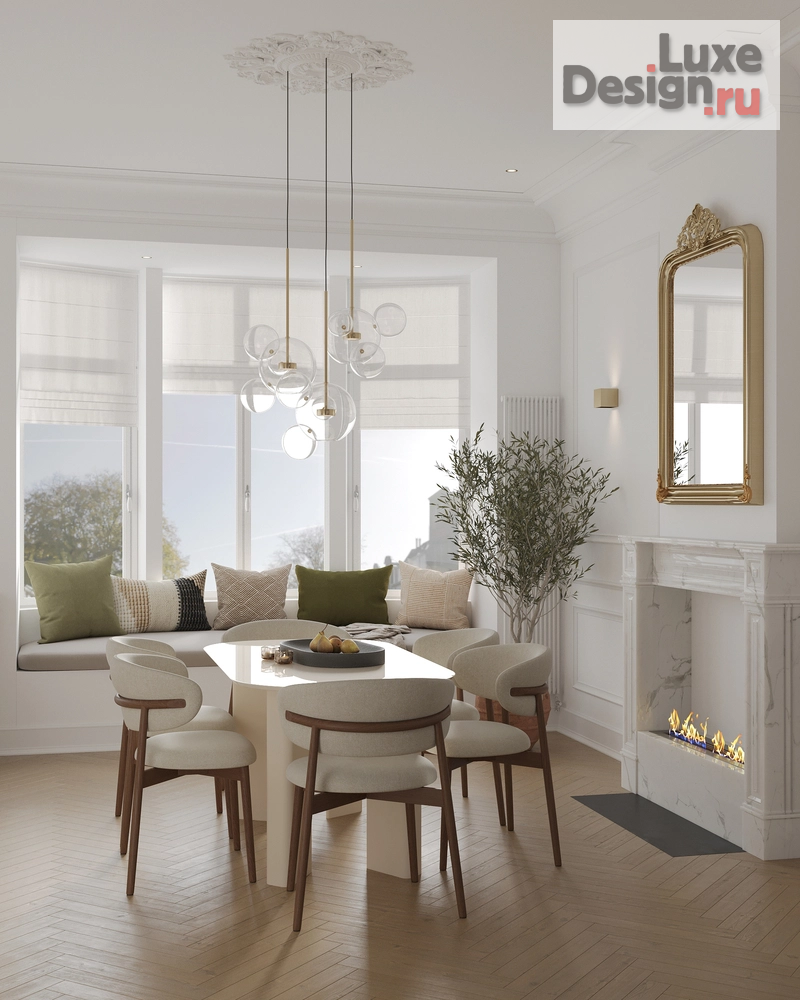 Дизайн интерьера четырехкомнатной квартиры "белое по белому" (фото 3) от дизайнера Марковский Борис Дизайн интерьера четырехкомнатной квартиры "белое по белому" (фото 3)