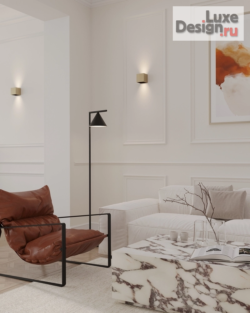 Дизайн интерьера трехкомнатной квартиры "Нео- неоклассика" (фото 3)