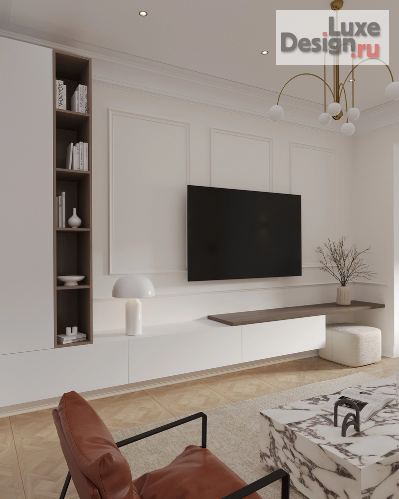 Дизайн интерьера трехкомнатной квартиры "Нео- неоклассика" (фото 4)