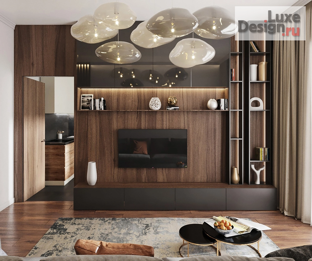 Дизайн интерьера трехкомнатной квартиры "квартира "авокадо" 85 кв. м " (фото 4)