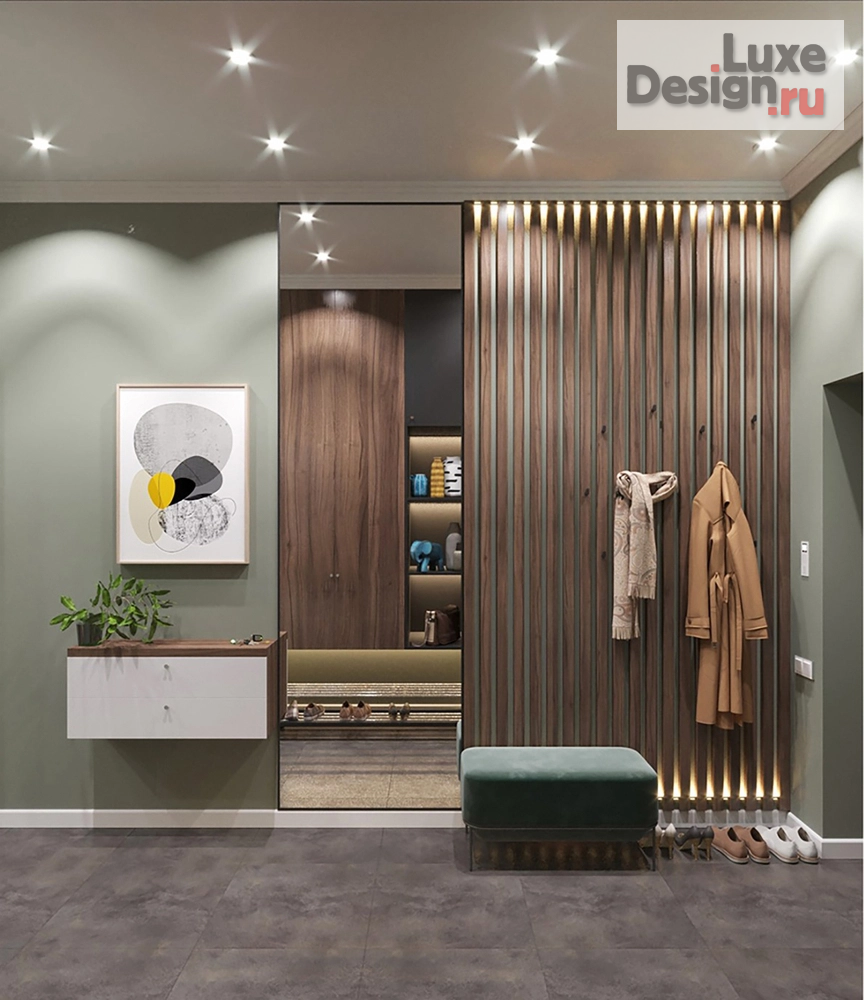 Дизайн интерьера трехкомнатной квартиры "квартира "авокадо" 85 кв. м " (фото 8)