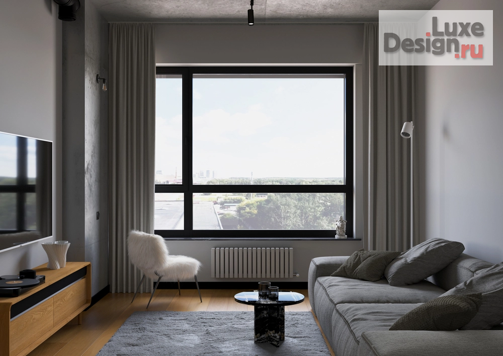 Дизайн интерьера квартиры "Clever Beton" (фото 4) от дизайнера Секаева Ксения Дмитриевна Дизайн интерьера квартиры "Clever Beton" (фото 4)