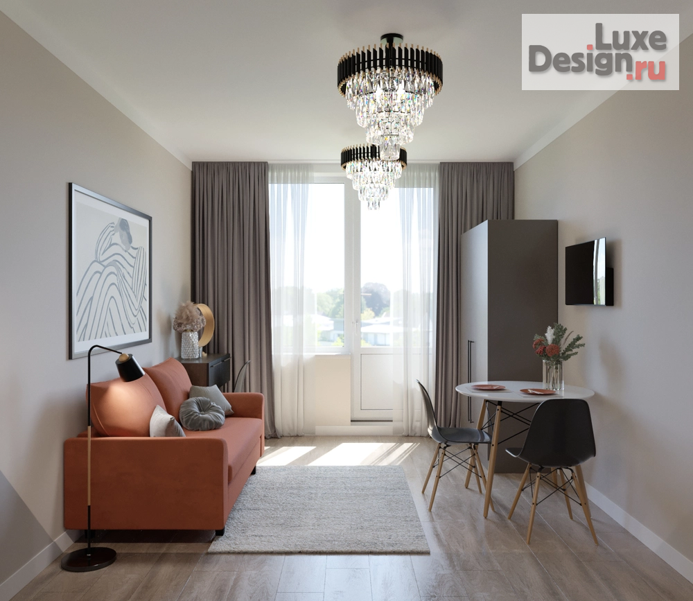 Дизайн интерьера квартиры студии "Студия в Питере" (фото 2)