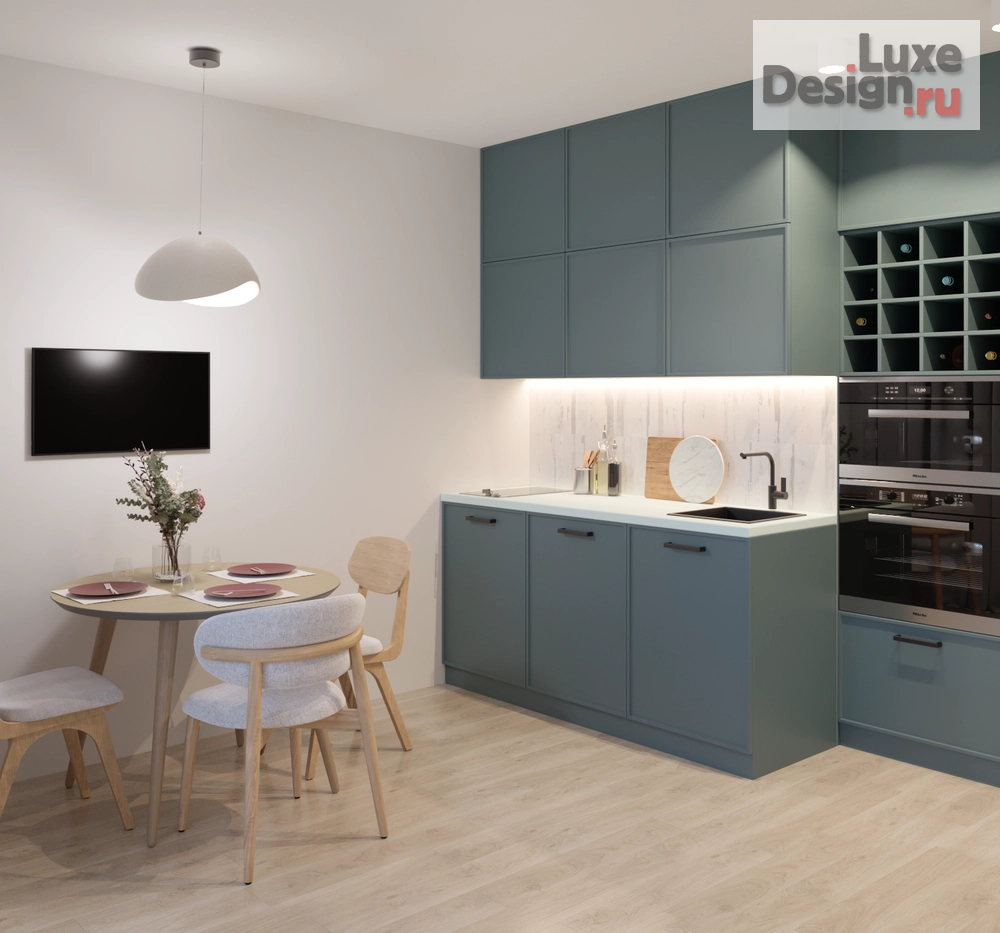 Дизайн интерьера однокомнатной квартиры "Трешка из однушки" (фото 5)