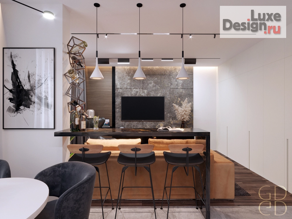 Дизайн интерьера трехкомнатной квартиры "ЖК Томилино-Парк" (фото 7)