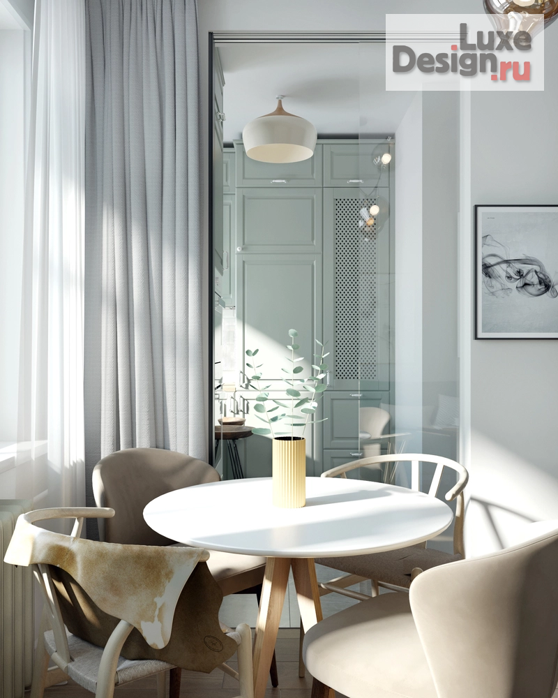 Дизайн интерьера трехкомнатной квартиры "Квартира на Писцовой" (фото 1)