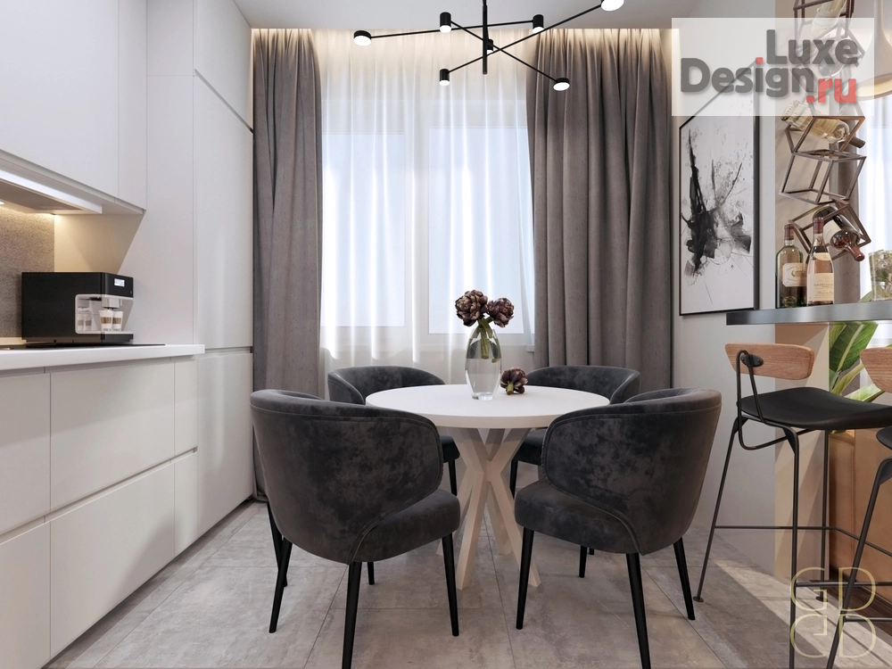 Дизайн интерьера трехкомнатной квартиры "ЖК Томилино-Парк" (фото 2)
