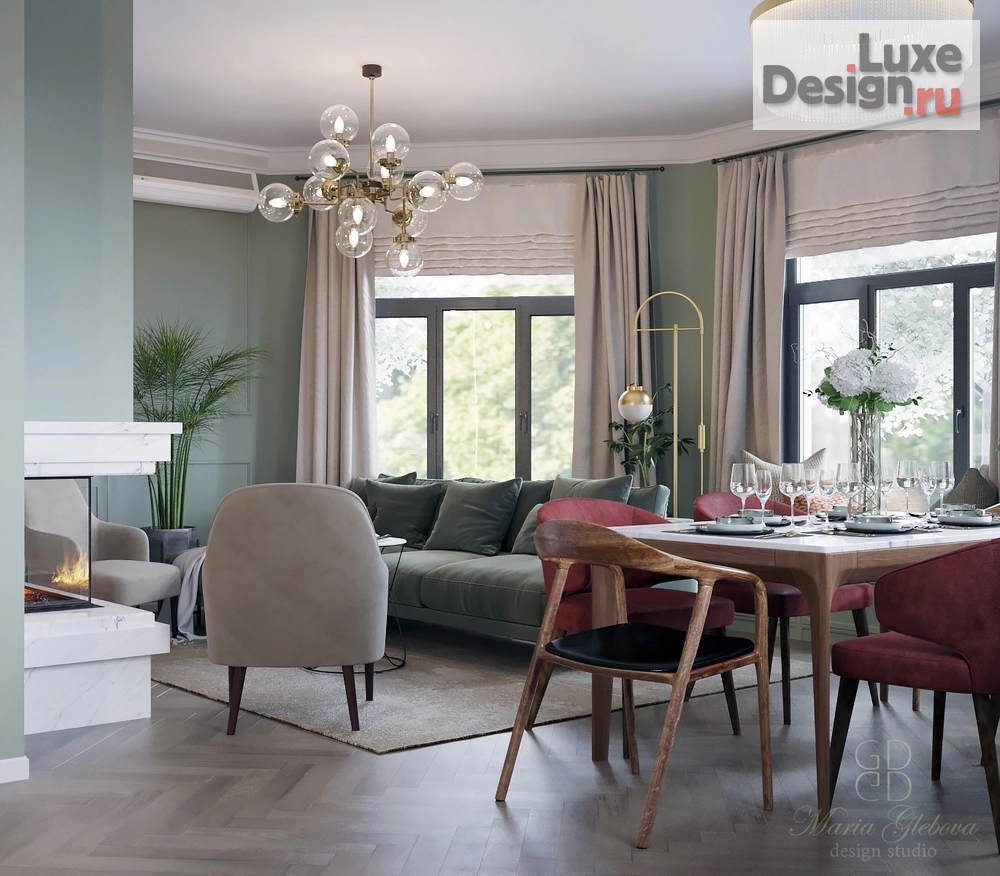 Дизайн интерьера коттеджа "КП Селиваново" (фото 1)