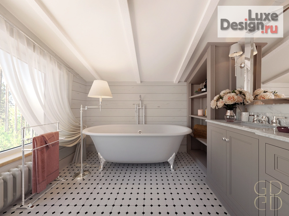 Дизайн интерьера коттеджа "Пушкино" (фото 19)