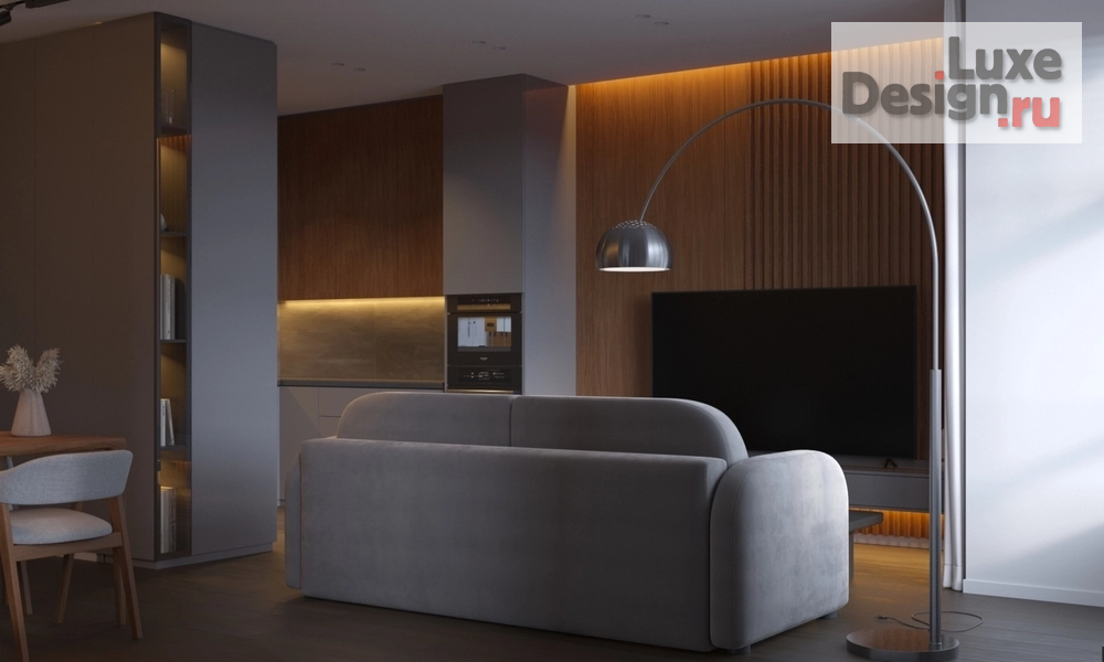 Дизайн интерьера трехкомнатной квартиры "Минус коридор — плюс мастер-санузел" (фото 2) от дизайнера Фаттахов Булат Дизайн интерьера трехкомнатной квартиры "Минус коридор — плюс мастер-санузел" (фото 2)