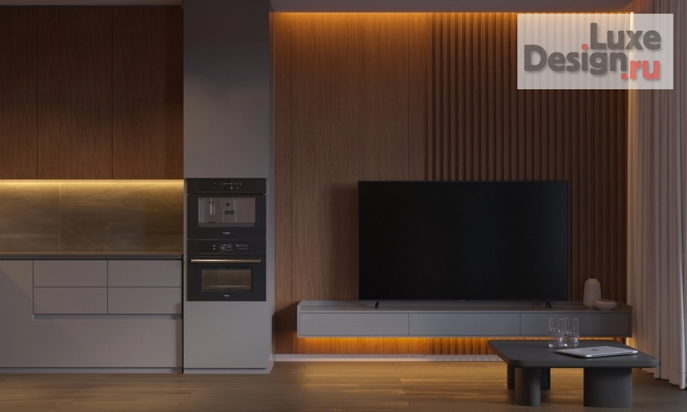 Дизайн интерьера трехкомнатной квартиры "Минус коридор — плюс мастер-санузел" (фото 5) от дизайнера Фаттахов Булат Дизайн интерьера трехкомнатной квартиры "Минус коридор — плюс мастер-санузел" (фото 5)