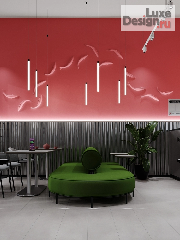 Дизайн интерьера кафе "Честные японские ценности" (фото 1) от дизайнера Фаттахов Булат Дизайн интерьера кафе "Честные японские ценности" (фото 1)