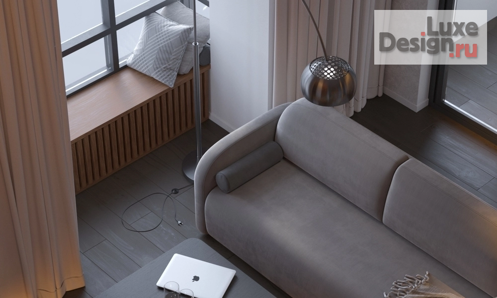 Дизайн интерьера трехкомнатной квартиры "Минус коридор — плюс мастер-санузел" (фото 6) от дизайнера Фаттахов Булат Дизайн интерьера трехкомнатной квартиры "Минус коридор — плюс мастер-санузел" (фото 6)