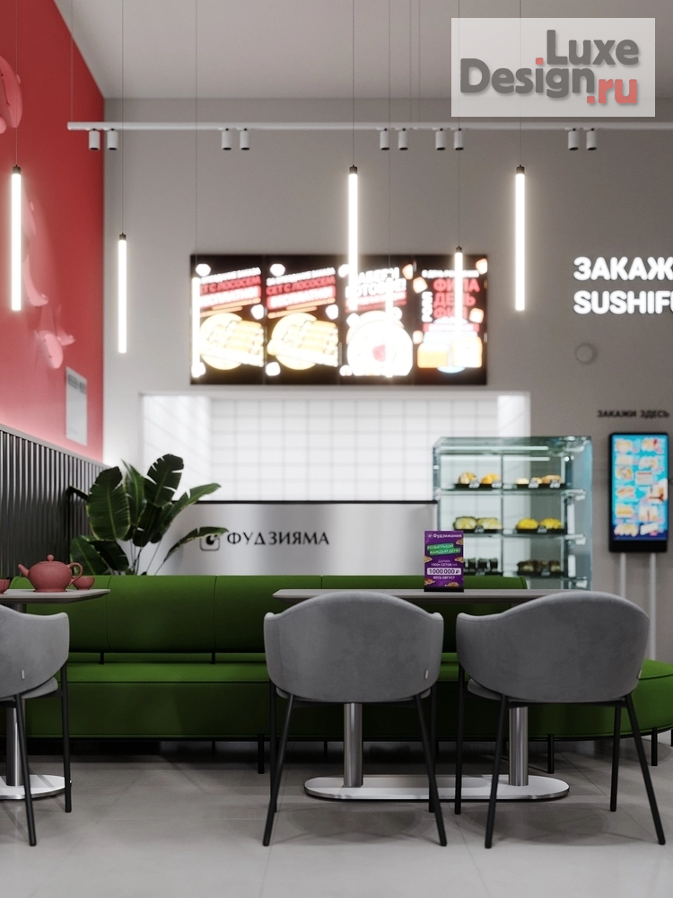 Дизайн интерьера кафе "Честные японские ценности" (фото 13) от дизайнера Фаттахов Булат Дизайн интерьера кафе "Честные японские ценности" (фото 13)