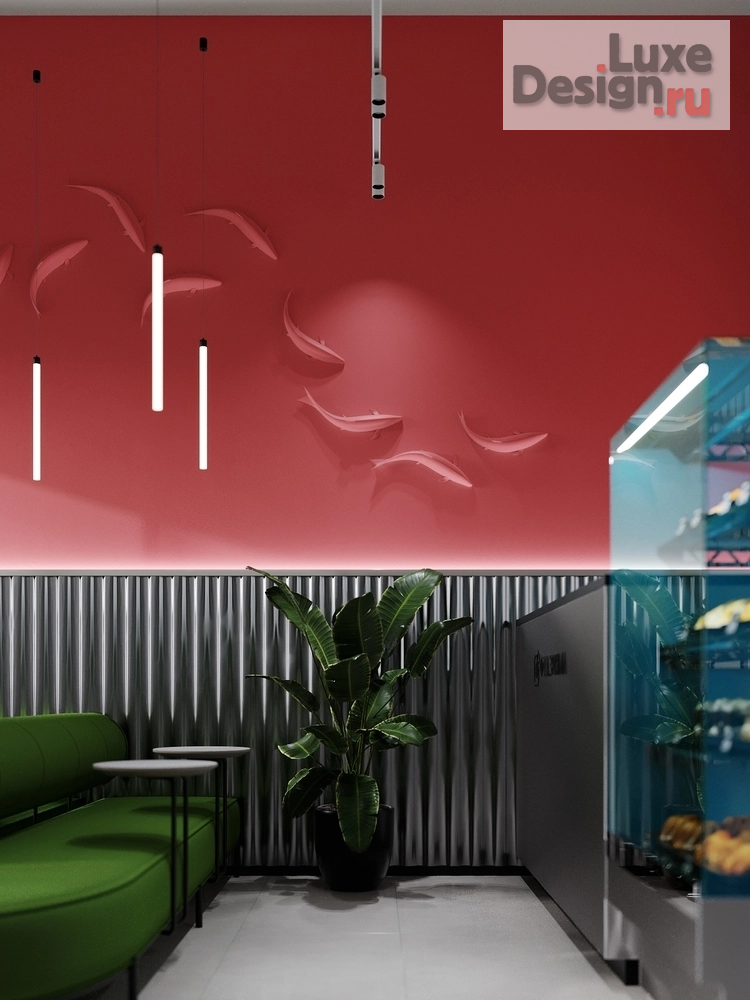 Дизайн интерьера кафе "Честные японские ценности" (фото 15) от дизайнера Фаттахов Булат Дизайн интерьера кафе "Честные японские ценности" (фото 15)