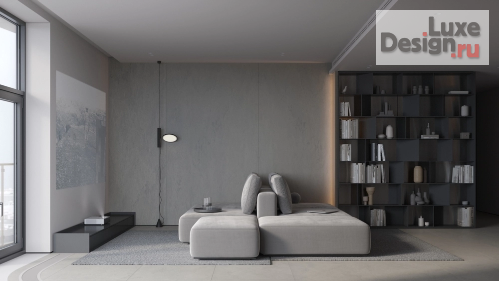 Дизайн интерьера квартиры "Минимализм с панорамой на Кремлёвскую набережную." (фото 2)