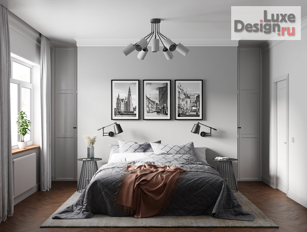 Дизайн интерьера квартиры "Мастер-Спальня в Скандинавском стиле" (фото 1)