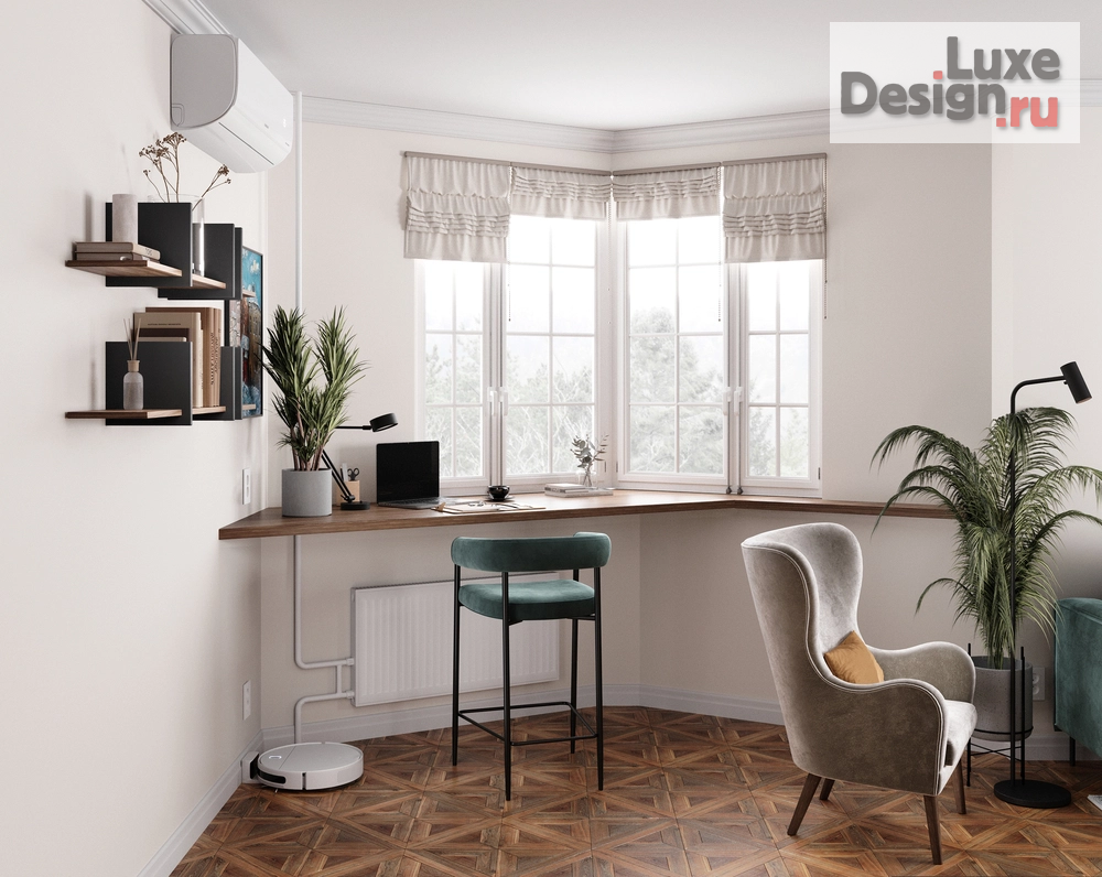 Дизайн интерьера гостиной "Дизайн-проект Гостиная-Кабинет" (фото 7)